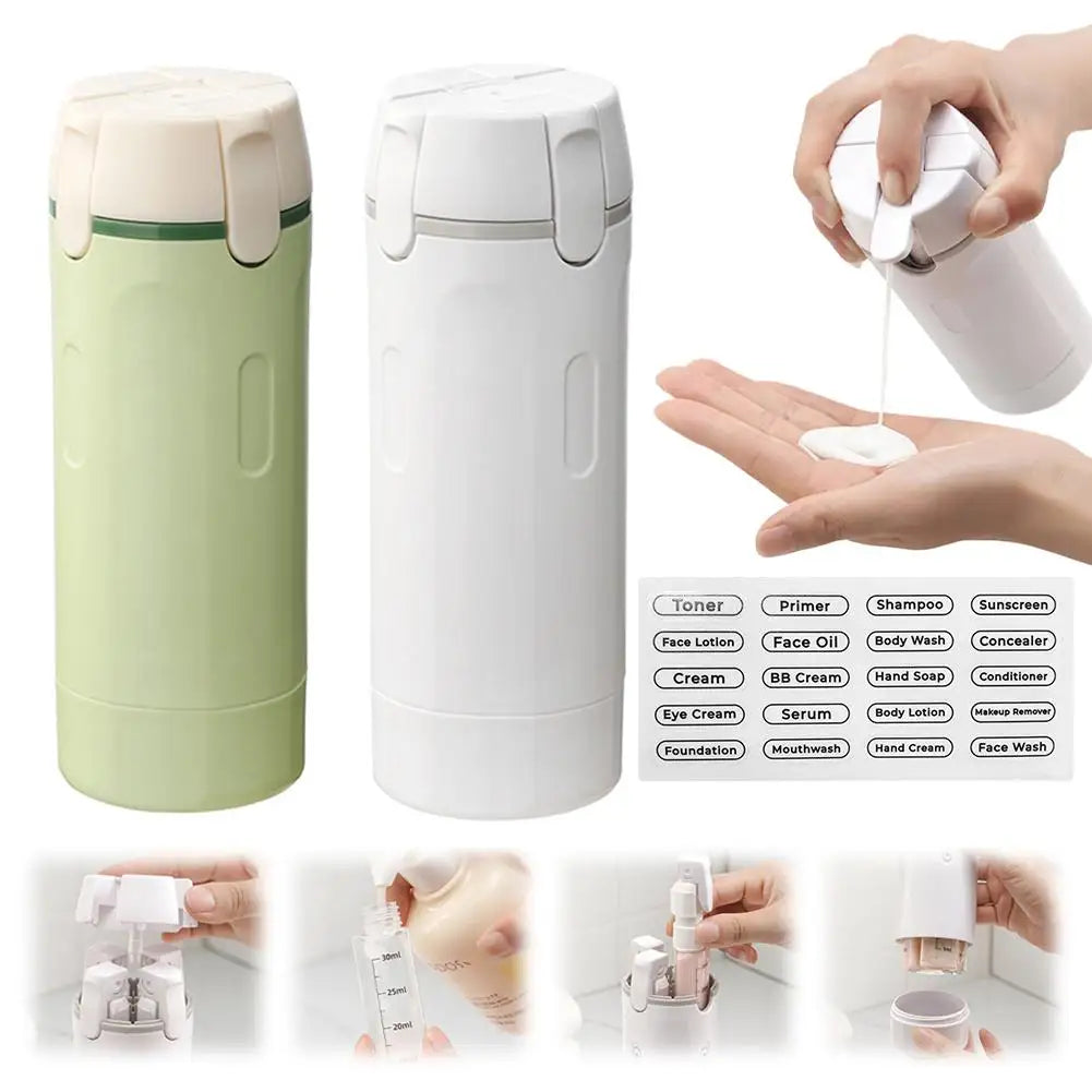 4 In 1 Portable Travel Dispenser - Perfect for on the go
