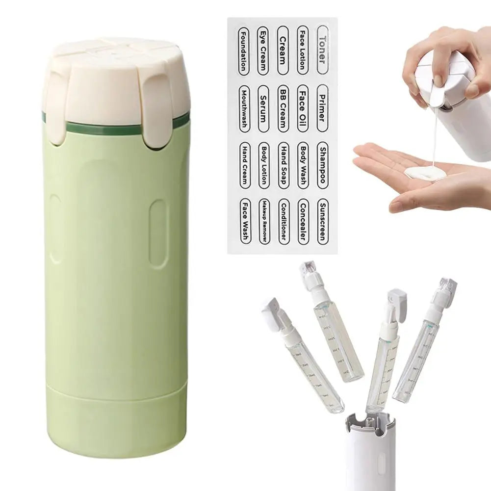 4 In 1 Portable Travel Dispenser - Perfect for on the go